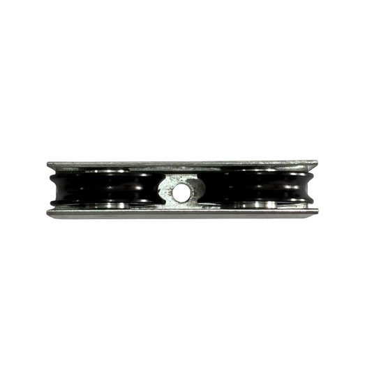 Polea Doble para cable acerado Puerta Levadiza